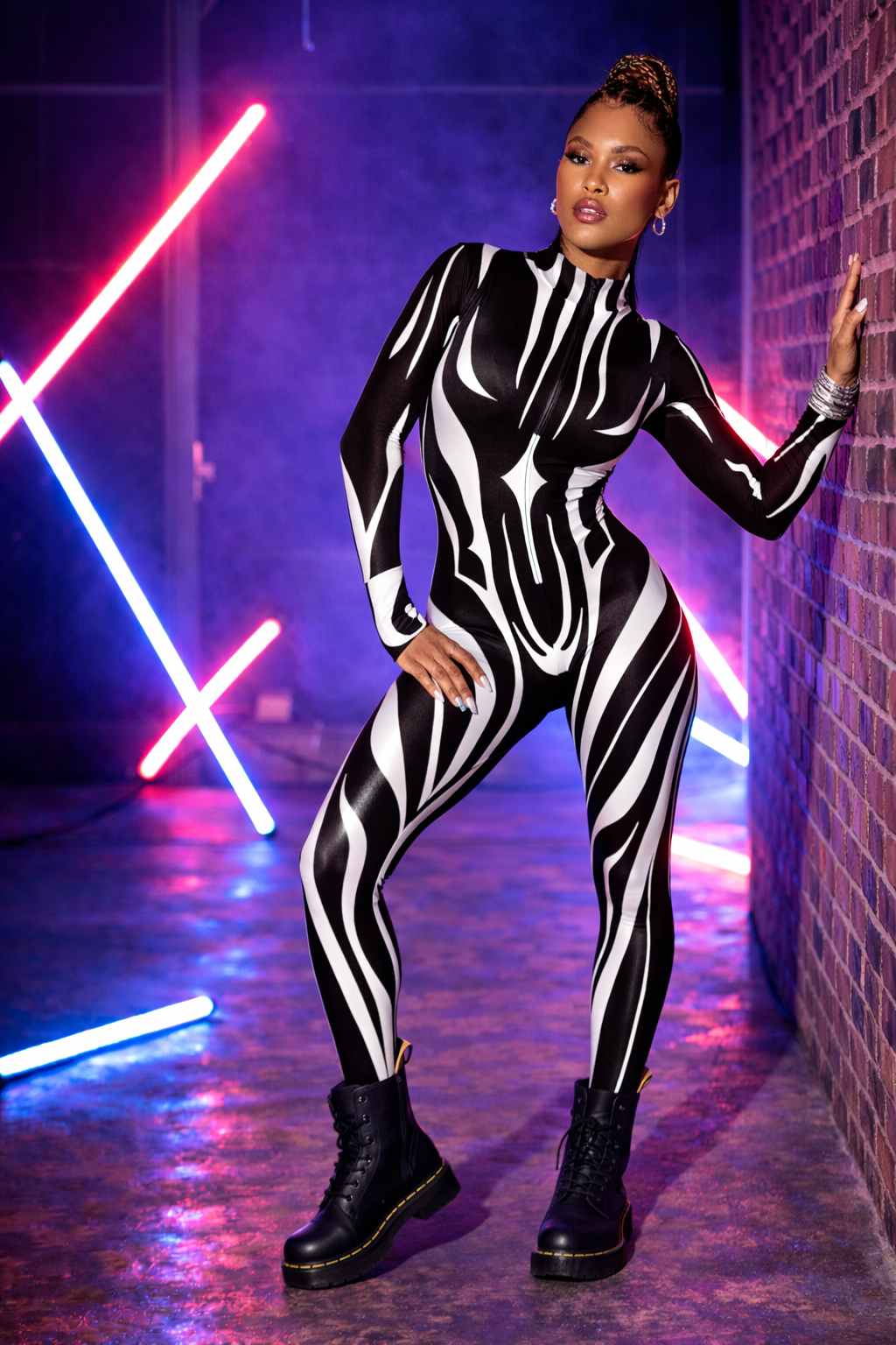 Frisson Winged Catsuit Fast Delivery