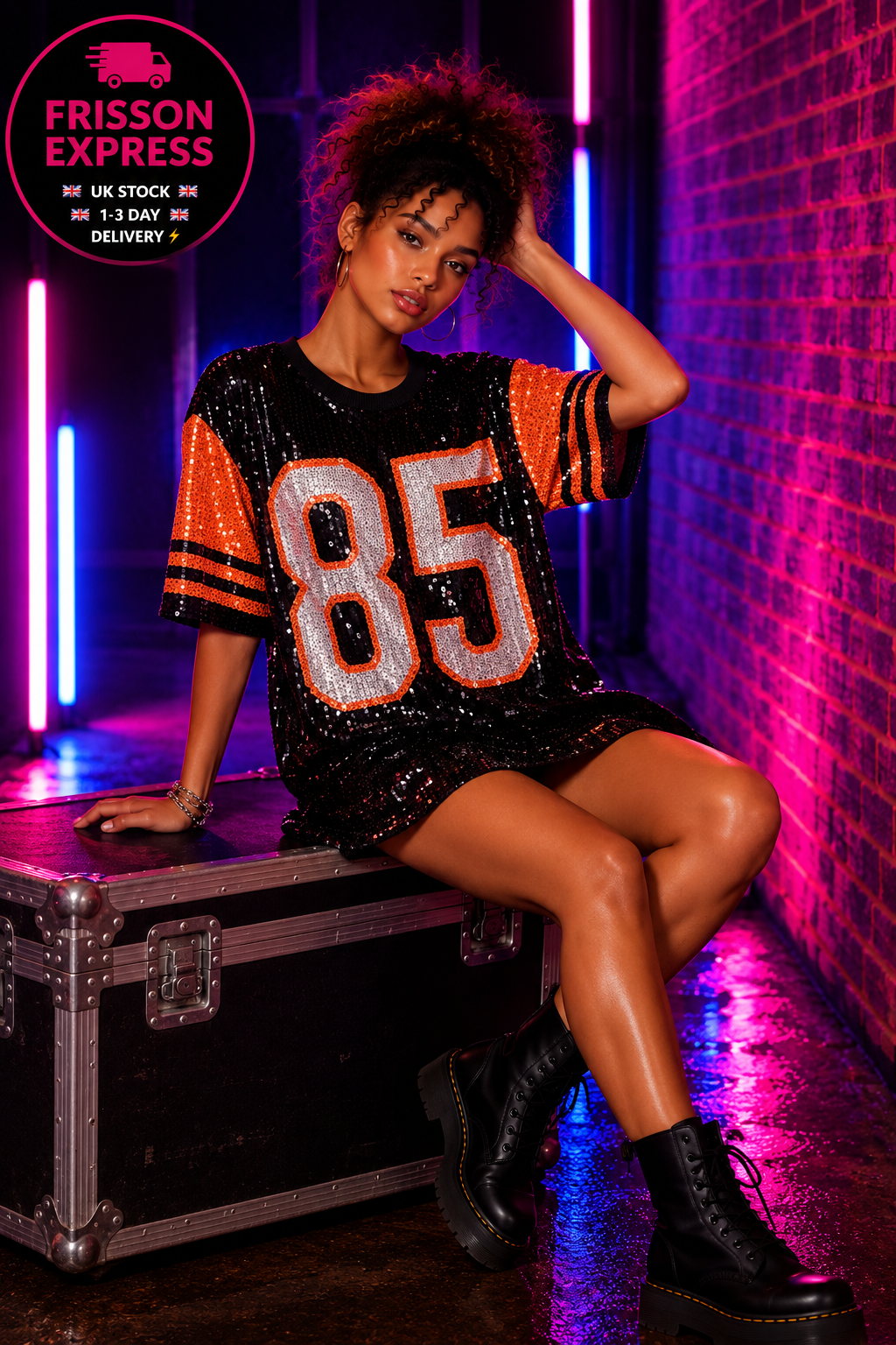 Frisson Headliner Dress Fast Delivery