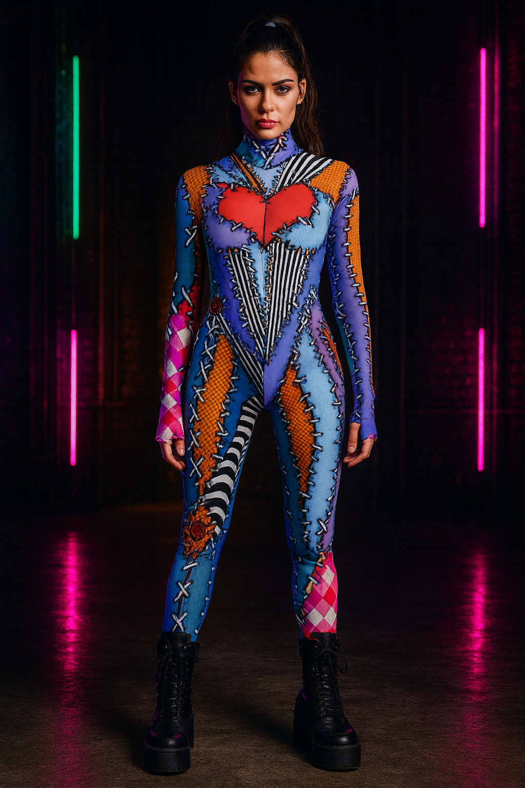 Frisson Stitch Catsuit