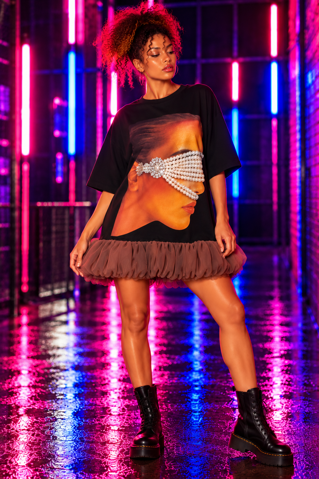 Frisson Blind Faith Oversized Tee Dress