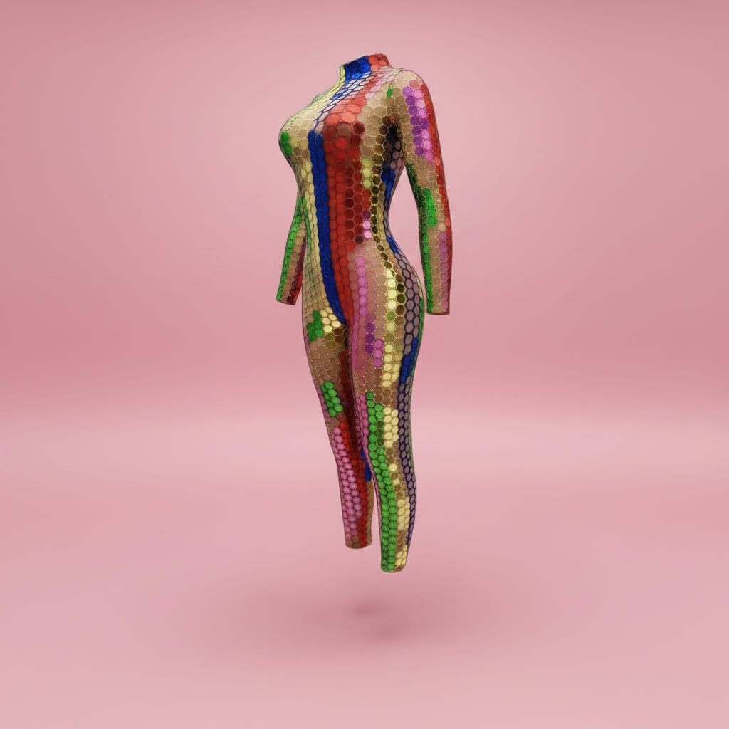 Frisson Electric Prism Catsuit
