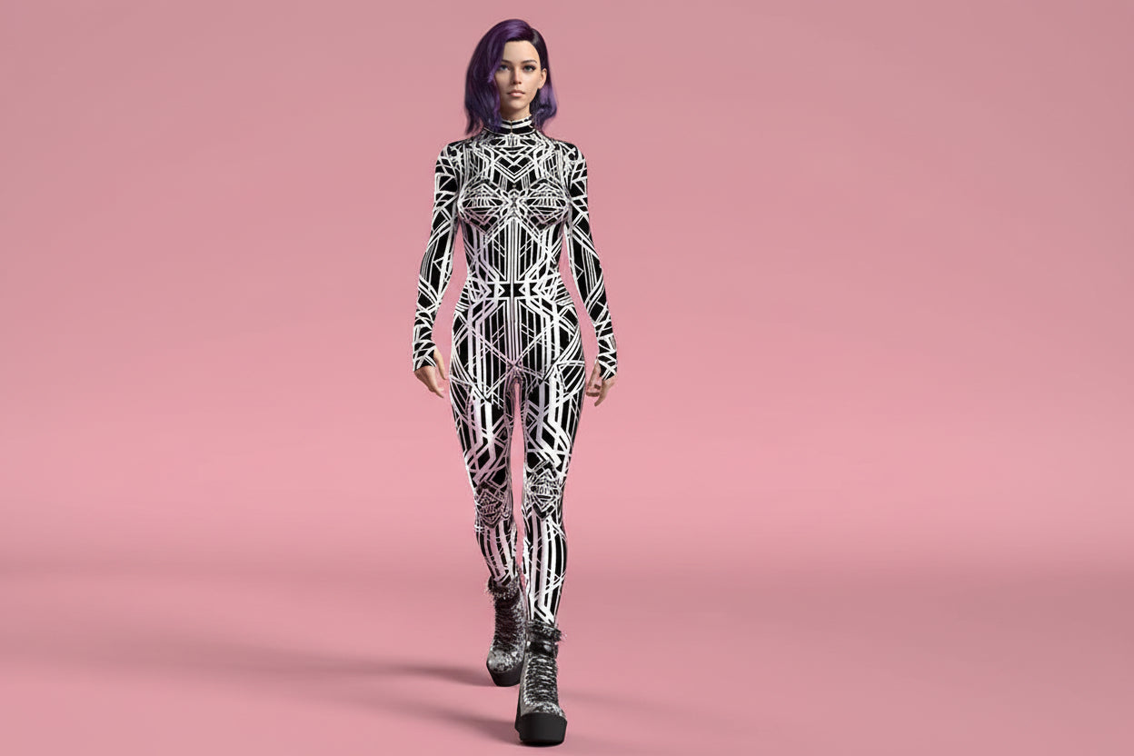 Frisson Winged Catsuit