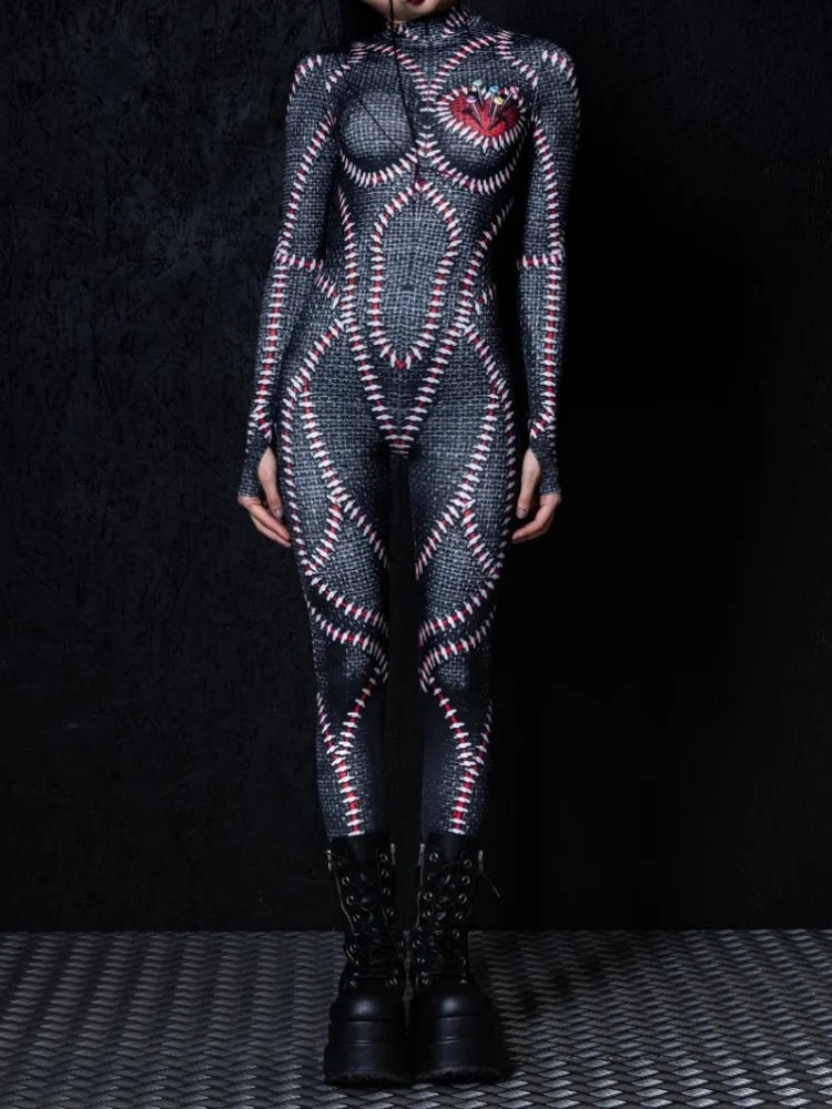 Frisson Stitch Catsuit