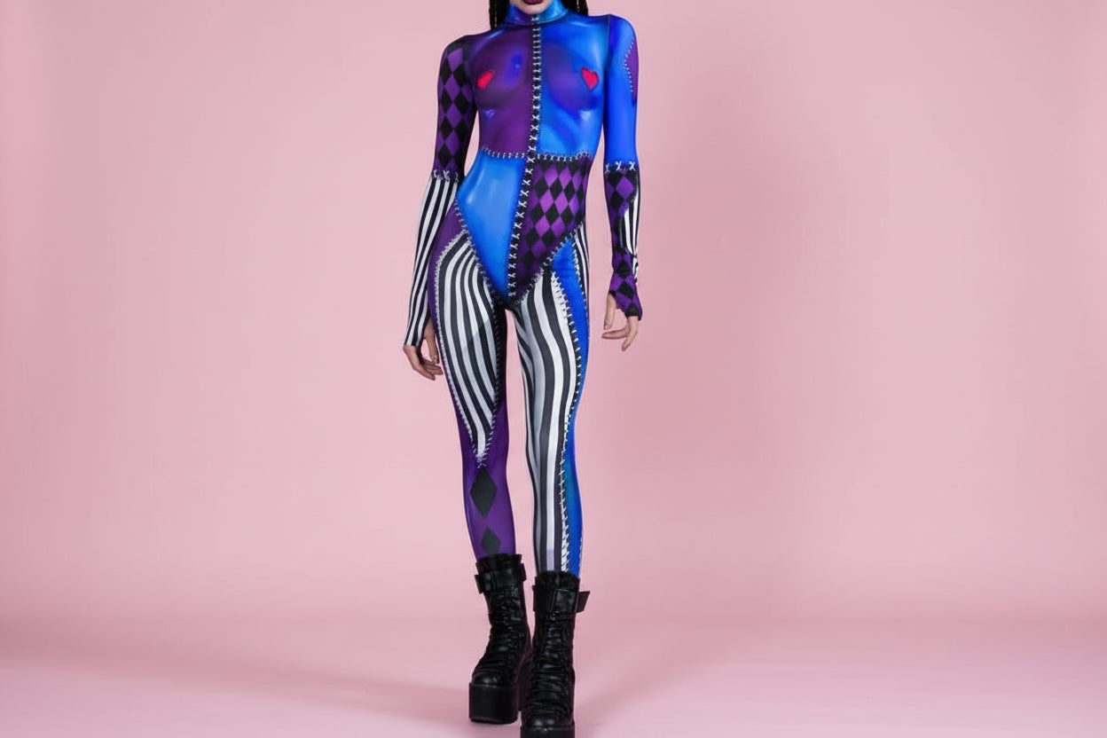 Frisson Stitch Catsuit