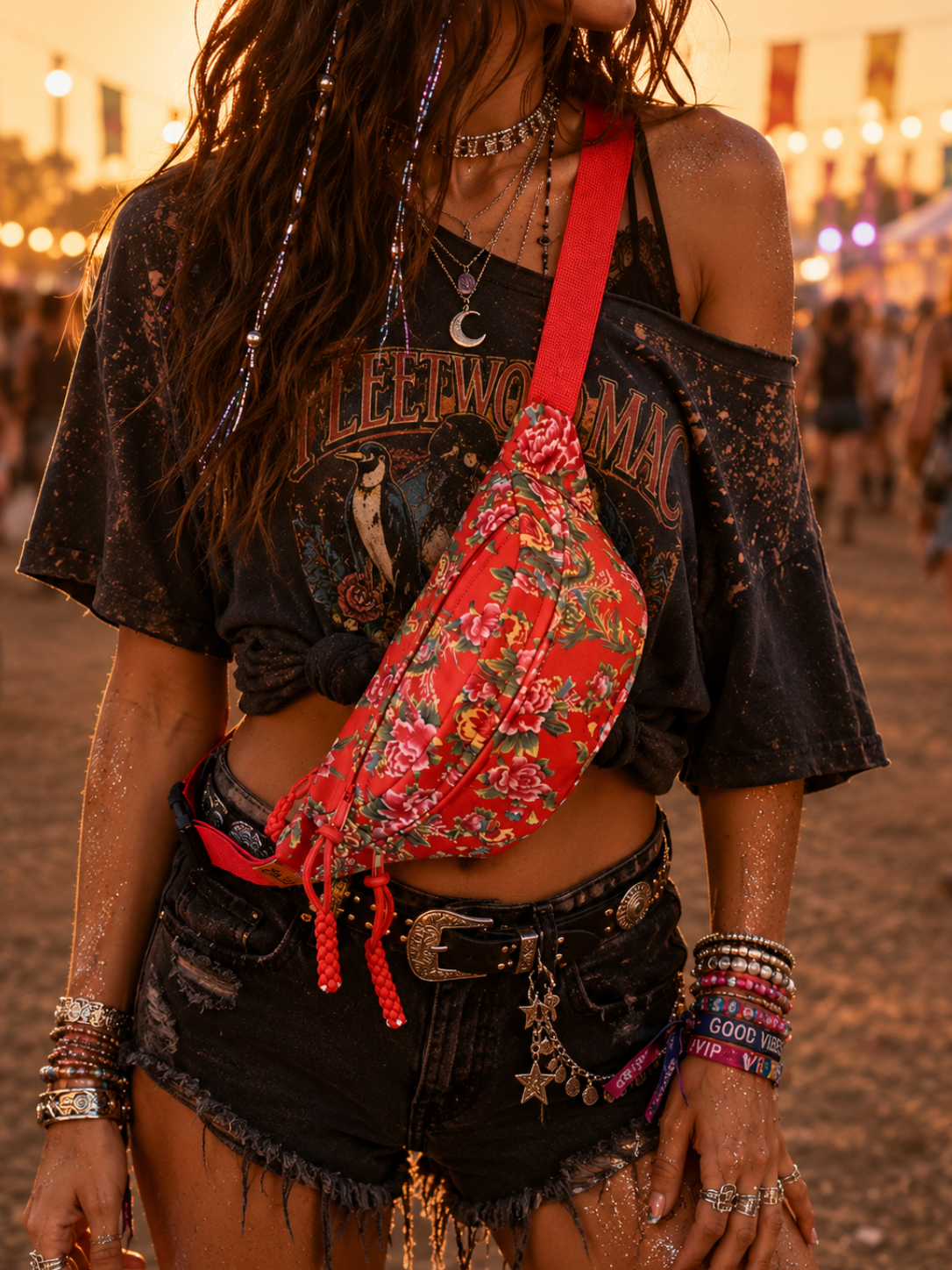 Frisson Wildflower Crossbody Bag