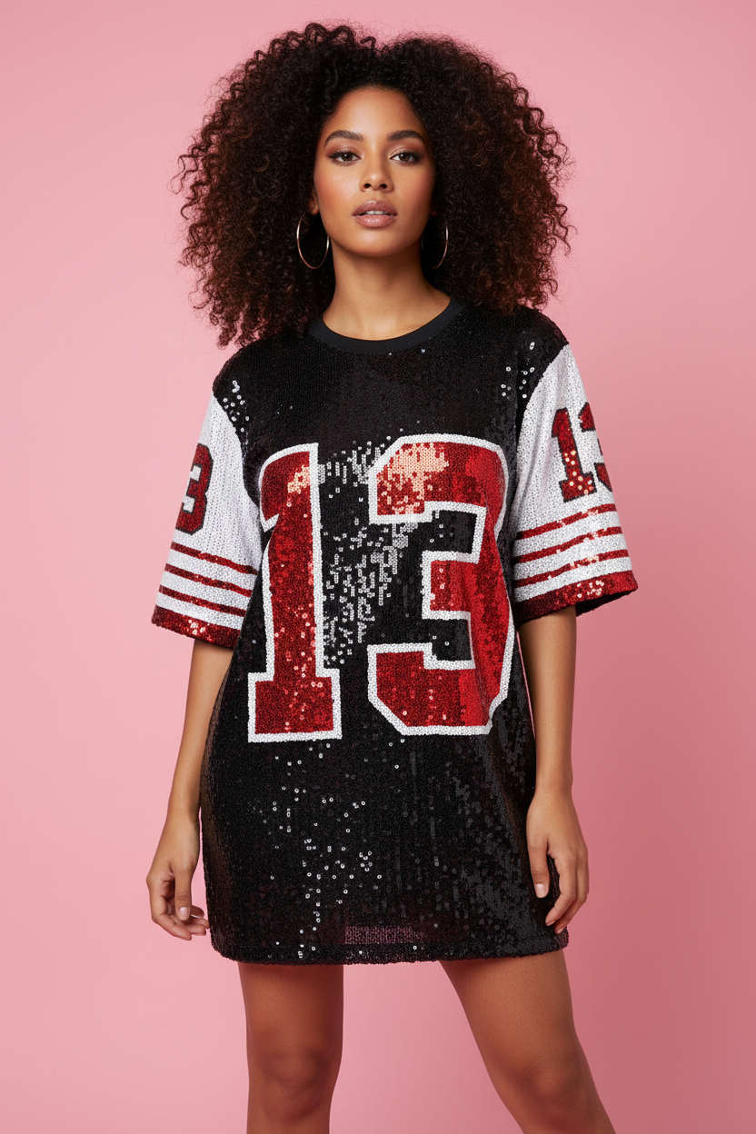 Frisson Bassline Dress Express Delivery