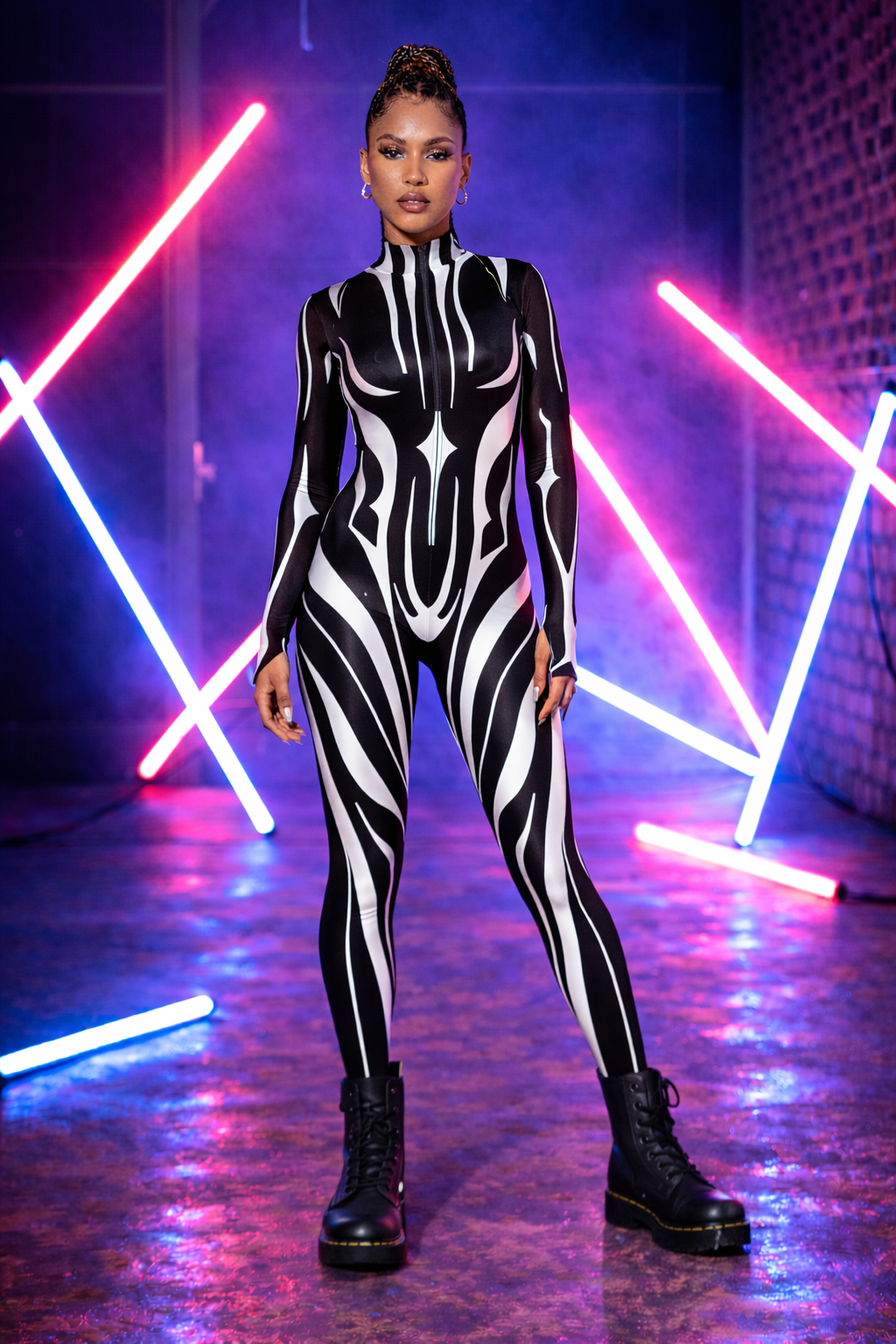 Frisson Winged Catsuit Fast Delivery