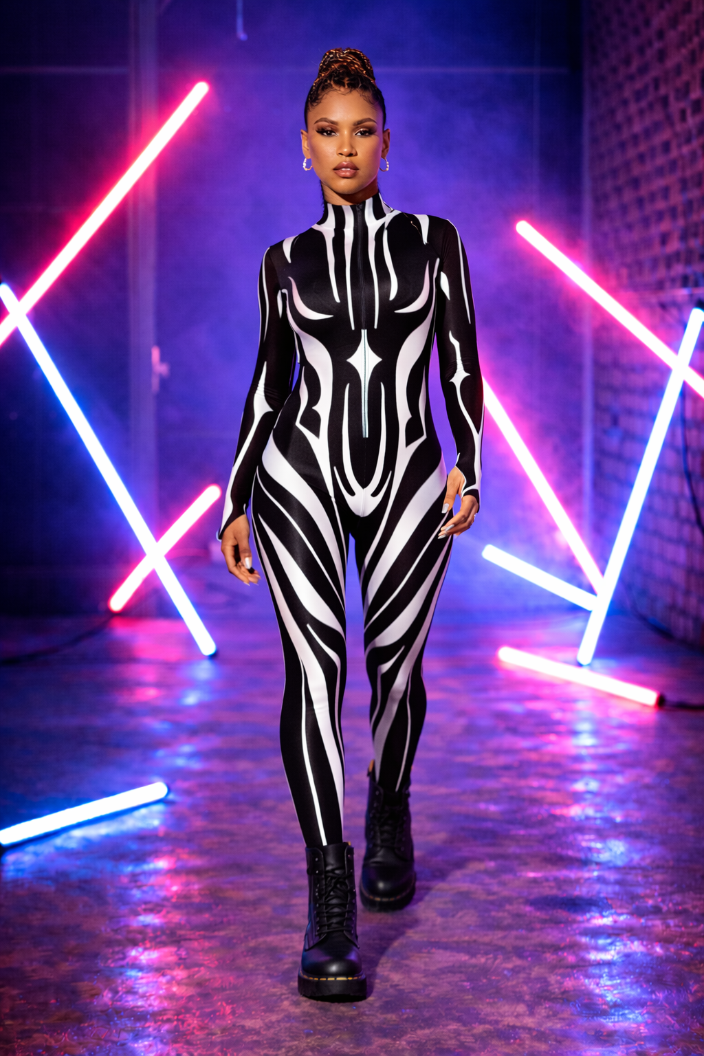 Frisson Winged Catsuit Fast Delivery