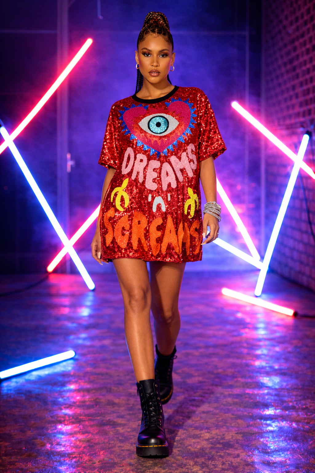 Frisson Scream Dress Fast Delivery