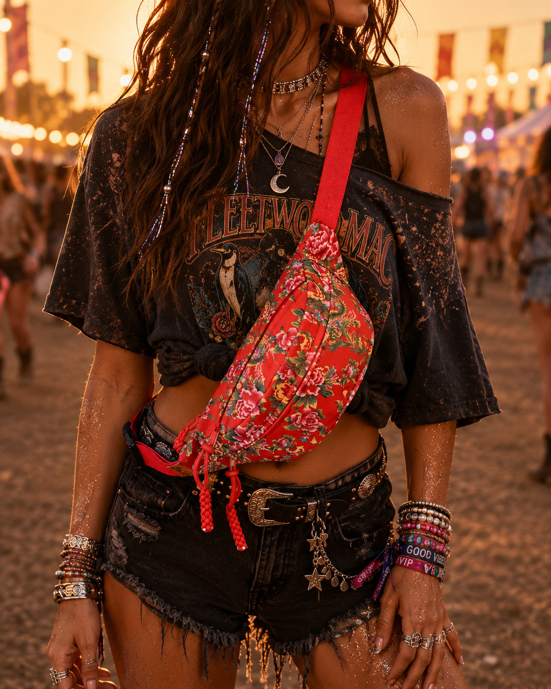 Frisson Wildflower Crossbody Bag