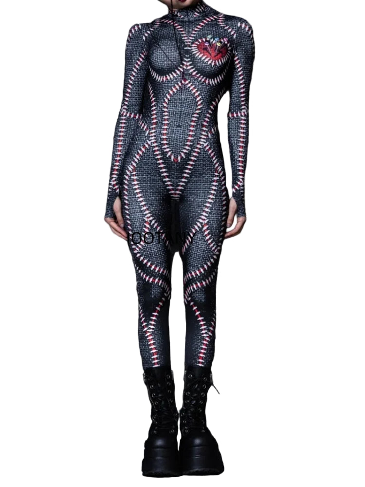 Frisson Stitch Catsuit