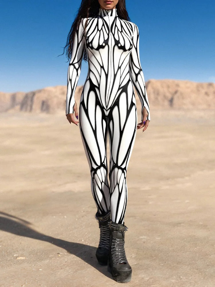 Frisson Winged Catsuit