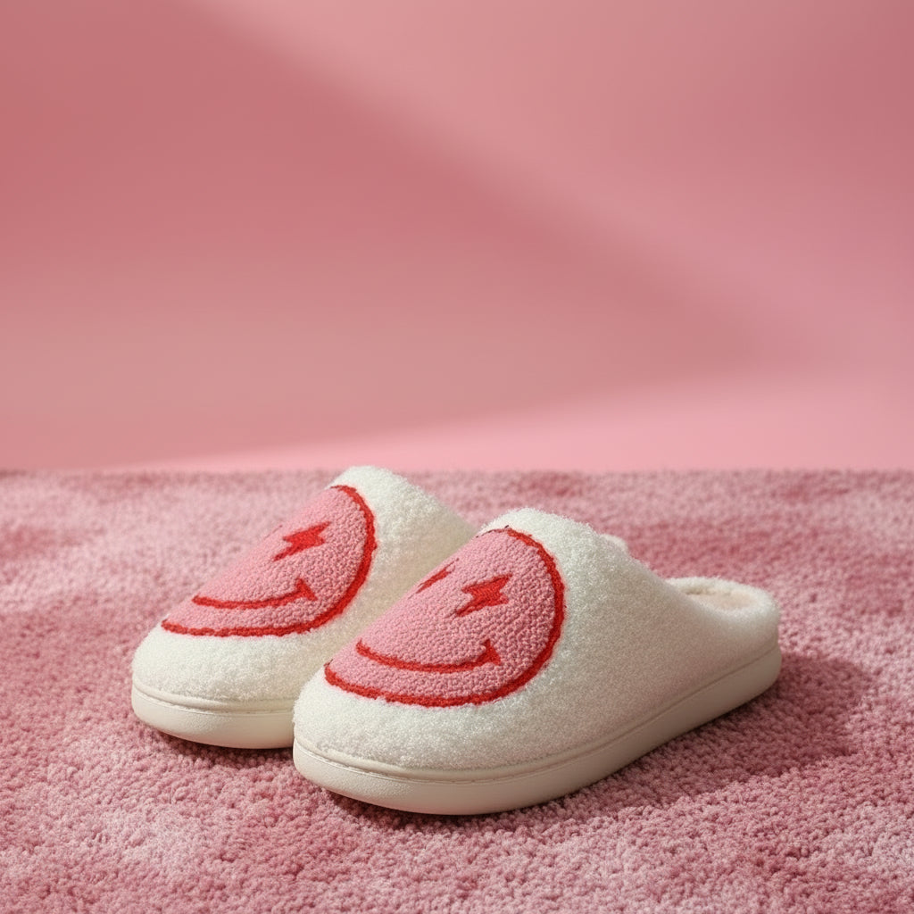 Frisson Electric Smiley Slippers