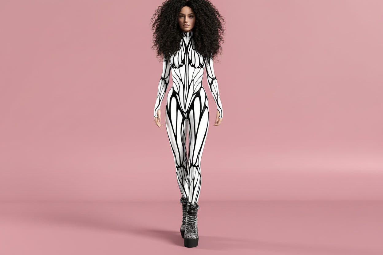 Frisson Winged Catsuit