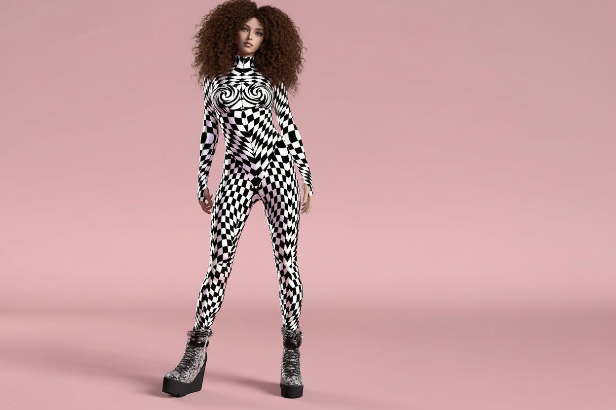 Frisson Winged Catsuit