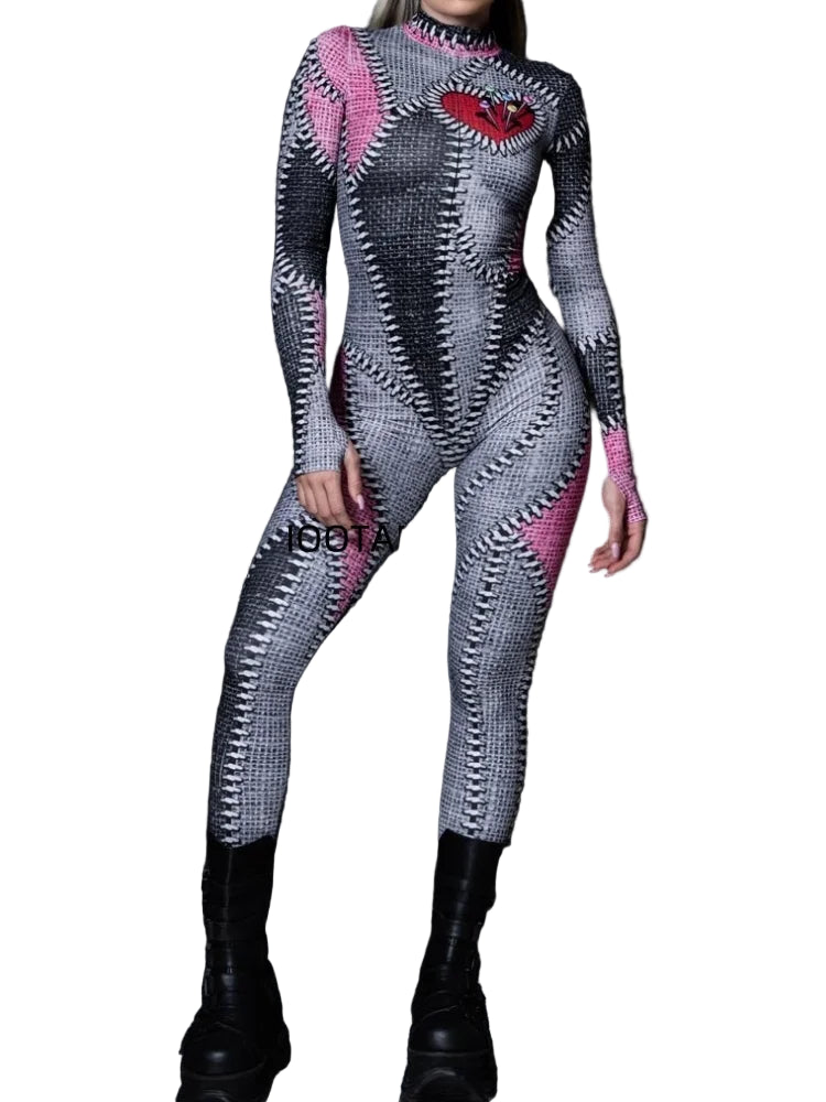 Frisson Stitch Catsuit