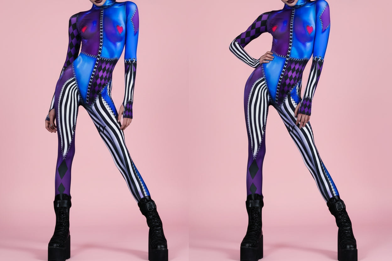 Frisson Stitch Catsuit