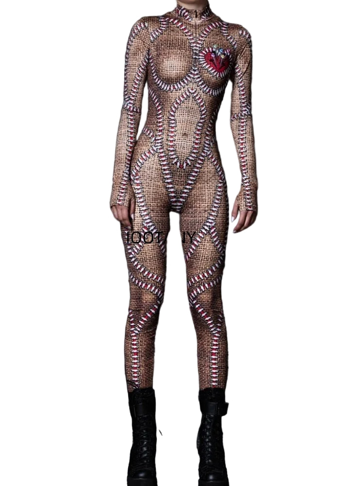 Frisson Stitch Catsuit